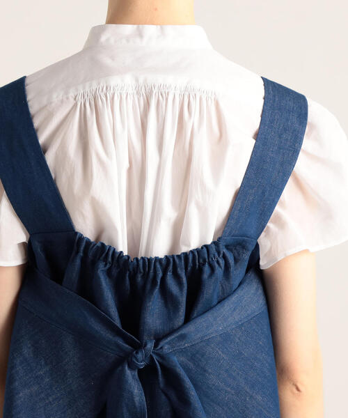 TOMORROWLAND （トゥモローランド）の「コットンリネンデニム キャミソール（キャミソール・レディース・ブラウン/ダークブルー・36）」の11枚目の写真