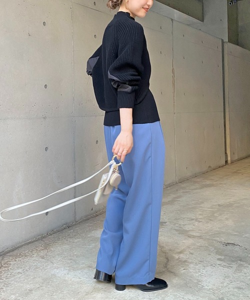 CAPRICIEUX LE'MAGE（カプリシューレマージュ）の「〈セットアイテム〉2SETクロップニット（ニット/セーター・レディース・オフホワイト/ブラック・FREE）」の16枚目の写真