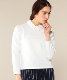 green label relaxing | GT フクレJQ エリツキ POカットソー◆(Tシャツ/カットソー)