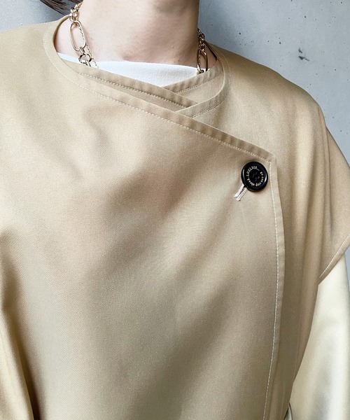 DouDou（ドゥドゥ）の「【WEB限定】マルチウェイレイヤードコート（トレンチコート・レディース・ベージュ/グレイッシュベージュ・FREE）」の11枚目の写真
