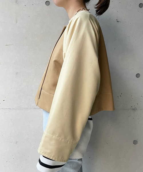 DouDou（ドゥドゥ）の「【WEB限定】マルチウェイレイヤードコート（トレンチコート・レディース・ベージュ/グレイッシュベージュ・FREE）」の17枚目の写真