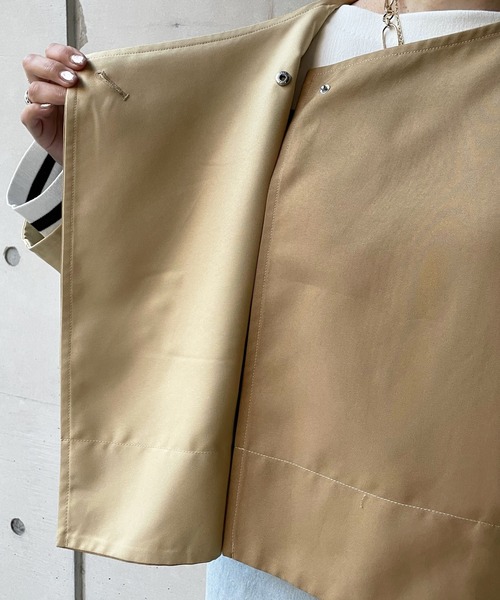 DouDou（ドゥドゥ）の「【WEB限定】マルチウェイレイヤードコート（トレンチコート・レディース・ベージュ/グレイッシュベージュ・FREE）」の7枚目の写真