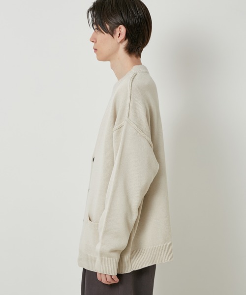 JUNRED（ジュンレッド）の「【ビッグシルエット】ルーズニットボタンカーディガン（カーディガン/ボレロ・メンズ・ブラック/ライトグレー/ベージュ・M/L/LL）」の20枚目の写真