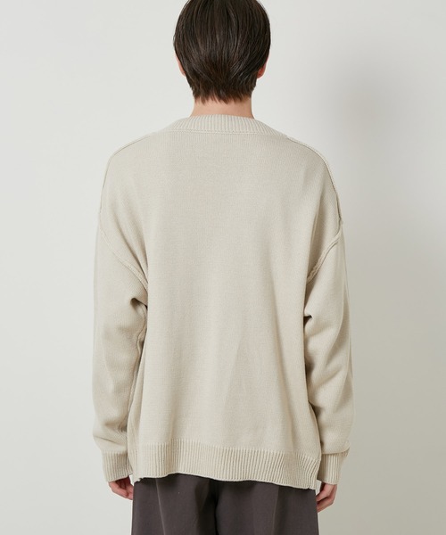 JUNRED（ジュンレッド）の「【ビッグシルエット】ルーズニットボタンカーディガン（カーディガン/ボレロ・メンズ・ブラック/ライトグレー/ベージュ・M/L/LL）」の21枚目の写真