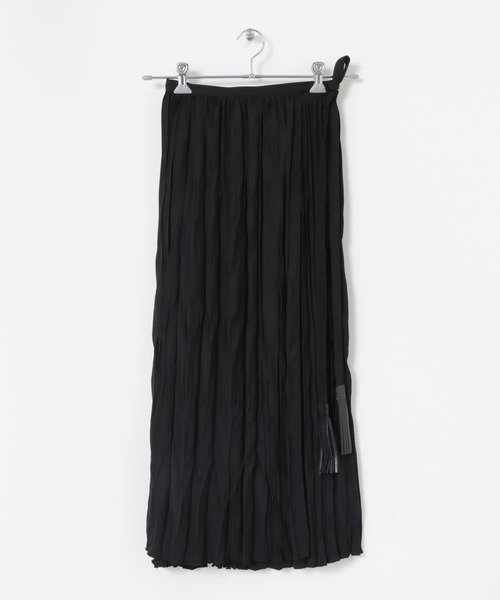 KOTONA(コトナ)の「KOTONA pleats wrap apron(スカート・レディース・ブラック・FREE)」の6枚目の写真