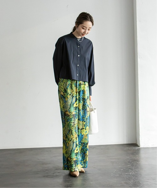 Noble（ノーブル）の「バンドカラーワイドスリーブシャツ◆（シャツ/ブラウス・レディース・ホワイト/ベージュ/ネイビー・FREE）」の13枚目の写真