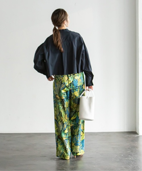 Noble（ノーブル）の「バンドカラーワイドスリーブシャツ◆（シャツ/ブラウス・レディース・ホワイト/ベージュ/ネイビー・FREE）」の18枚目の写真