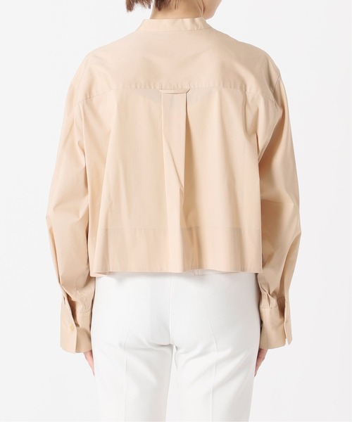 Noble（ノーブル）の「バンドカラーワイドスリーブシャツ◆（シャツ/ブラウス・レディース・ホワイト/ベージュ/ネイビー・FREE）」の8枚目の写真