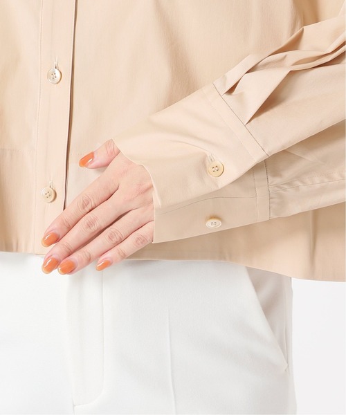 Noble（ノーブル）の「バンドカラーワイドスリーブシャツ◆（シャツ/ブラウス・レディース・ホワイト/ベージュ/ネイビー・FREE）」の14枚目の写真