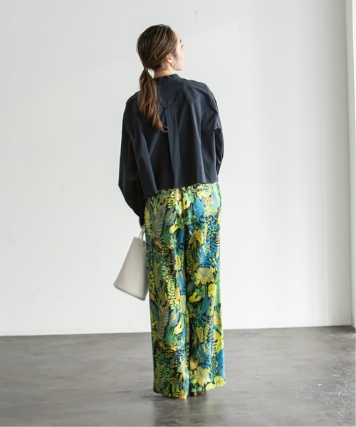 Noble（ノーブル）の「バンドカラーワイドスリーブシャツ◆（シャツ/ブラウス・レディース・ホワイト/ベージュ/ネイビー・FREE）」の12枚目の写真