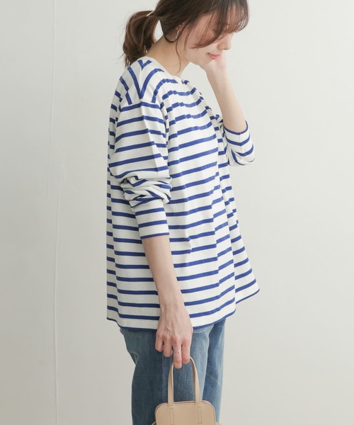 URBAN RESEARCH DOORS(アーバンリサーチドアーズ)の「ボーダーワイドプルオーバー(Tシャツ/カットソー・レディース・ブラック/レッド/ロイヤルブルー・1)」の20枚目の写真