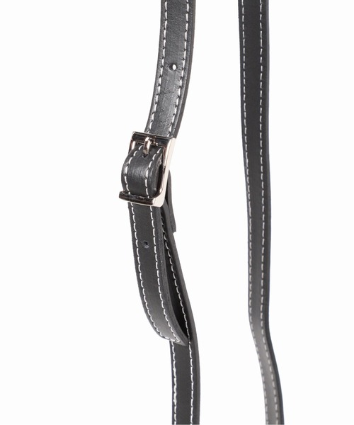 MARCO BIANCHINI（マルコビアンチーニ）の「BIANCHINI ステッチリーフハンドルトート（トートバッグ・レディース・ブラック/アイボリー/モスグリーン/キャメル・FREE）」の7枚目の写真