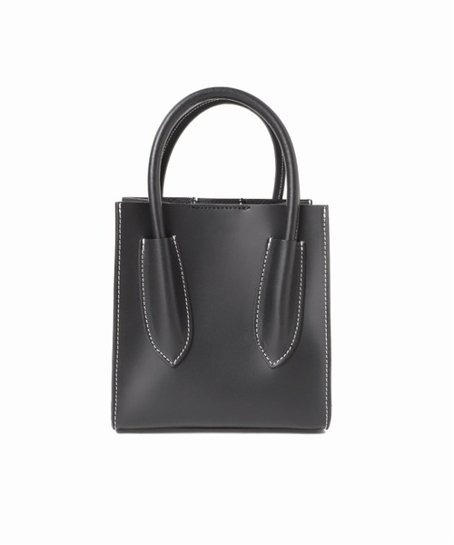 MARCO BIANCHINI（マルコビアンチーニ）の「BIANCHINI ステッチリーフハンドルトート（トートバッグ・レディース・ブラック/アイボリー/モスグリーン/キャメル・FREE）」の6枚目の写真