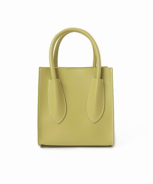 MARCO BIANCHINI（マルコビアンチーニ）の「BIANCHINI ステッチリーフハンドルトート（トートバッグ・レディース・ブラック/アイボリー/モスグリーン/キャメル・FREE）」の16枚目の写真