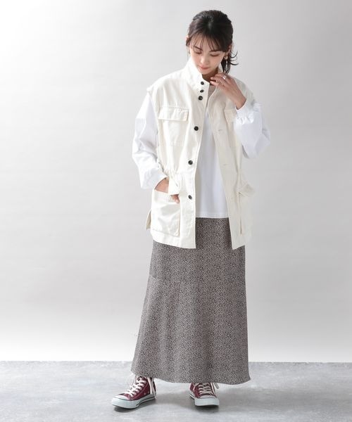 RAGEBLUE（レイジブルー）の「ミリタリーベスト/263022（ベスト・レディース・オフホワイト/オリーブ・FREE）」の3枚目の写真