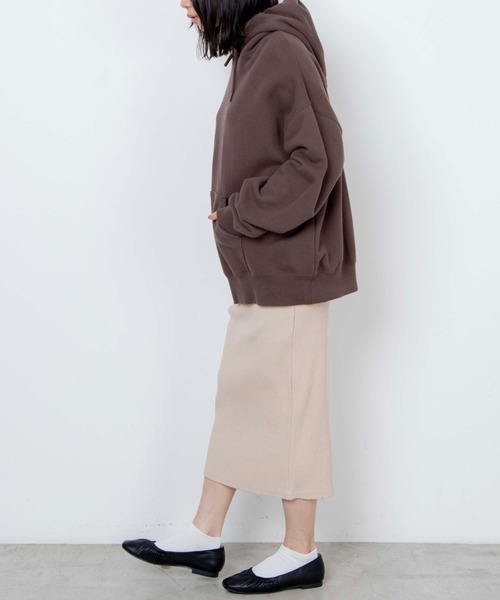WEGO(ウィゴー)の「WEGO/【WEB限定】リブスリットスカート(スカート・レディース・ベージュ/杢グレー・MEDIUM/LARGE)」の7枚目の写真