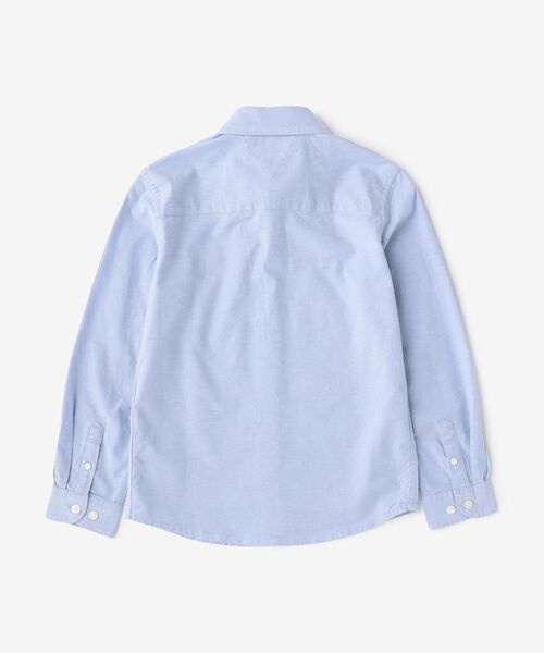 TOMMY HILFIGER（トミーヒルフィガー）の「ストレッチオックスフォードシャツ（シャツ/ブラウス・キッズ・ホワイト/ネイビー・80ｃｍ/90cm/110cm/100cm/120cm）」の9枚目の写真