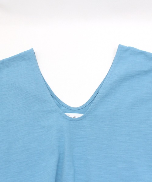 RNA-N（アールエヌエーエヌ）の「M1818 スラブプレーティングレイヤーワンピース（ワンピース・レディース・グレイッシュベージュ/キナリ/ブルー・MEDIUM）」の9枚目の写真