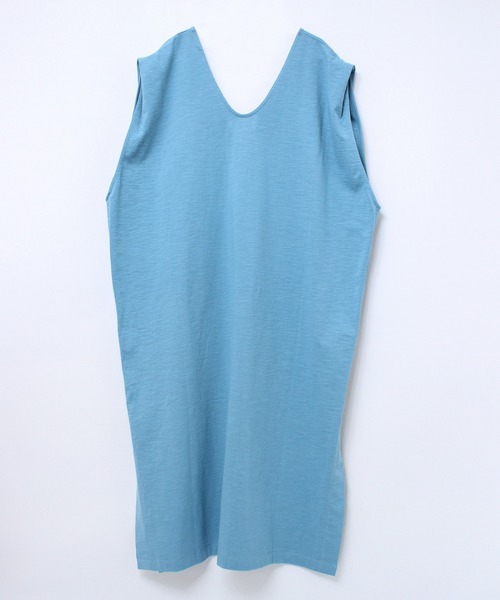 RNA-N（アールエヌエーエヌ）の「M1818 スラブプレーティングレイヤーワンピース（ワンピース・レディース・グレイッシュベージュ/キナリ/ブルー・MEDIUM）」の8枚目の写真