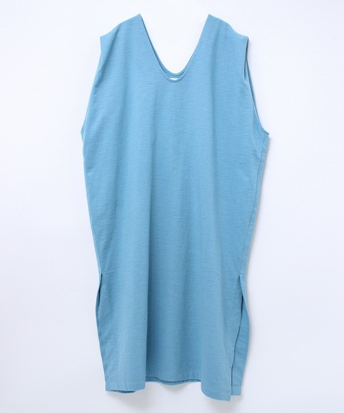 RNA-N（アールエヌエーエヌ）の「M1818 スラブプレーティングレイヤーワンピース（ワンピース・レディース・グレイッシュベージュ/キナリ/ブルー・MEDIUM）」の7枚目の写真