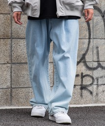 WEGO | WEGO/デニムタックワイドパンツ(デニムパンツ)