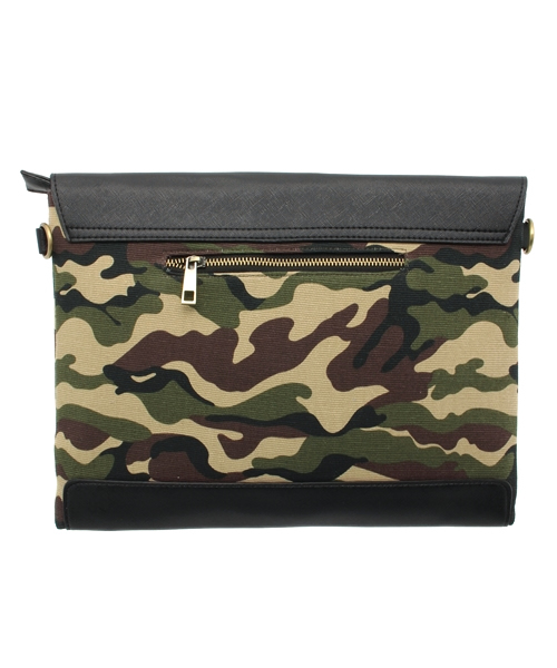 ROSE BUD(ローズバッド)の「【non no 掲載】(LL ACCESSORIES) B1735 CAMOFLAGE CLUTCH BAG(クラッチバッグ・レディース・ホワイト×ブラック/グリーン・ONE SIZE)」の12枚目の写真
