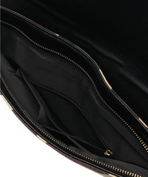 ROSE BUD(ローズバッド)の「【non no 掲載】(LL ACCESSORIES) B1735 CAMOFLAGE CLUTCH BAG(クラッチバッグ・レディース・ホワイト×ブラック/グリーン・ONE SIZE)」の7枚目の写真