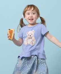 trois lapins kp | くまプリント半袖Tシャツ(100-130cm)(Tシャツ/カットソー)