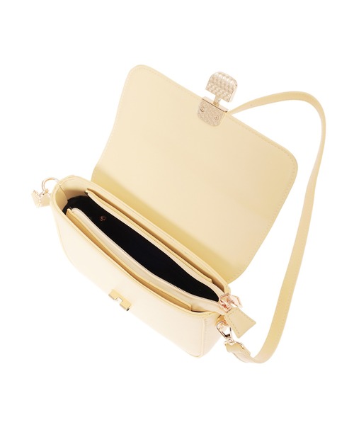 fifth(フィフス)の「ゴールド釦フラップカラーバッグ(ショルダーバッグ・レディース・ホワイト/イエロー/ラベンダー・FREE)」の15枚目の写真