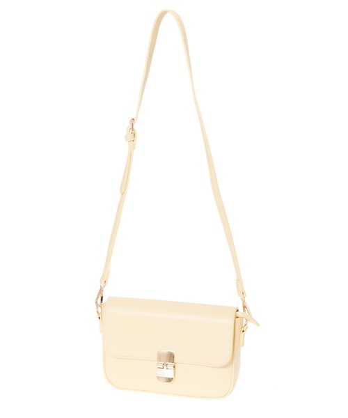 fifth(フィフス)の「ゴールド釦フラップカラーバッグ(ショルダーバッグ・レディース・ホワイト/イエロー/ラベンダー・FREE)」の10枚目の写真