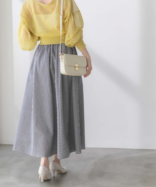 fifth(フィフス)の「ゴールド釦フラップカラーバッグ(ショルダーバッグ・レディース・ホワイト/イエロー/ラベンダー・FREE)」の5枚目の写真