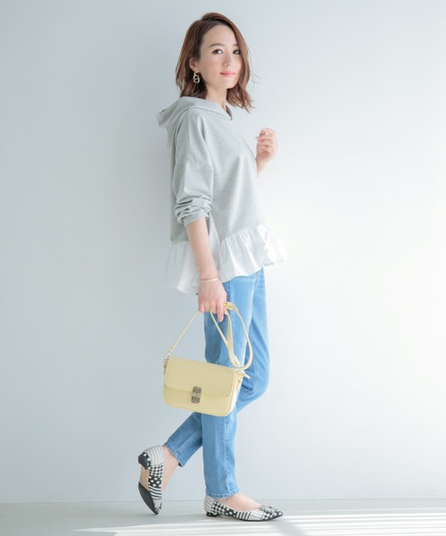 fifth(フィフス)の「ゴールド釦フラップカラーバッグ(ショルダーバッグ・レディース・ホワイト/イエロー/ラベンダー・FREE)」の17枚目の写真