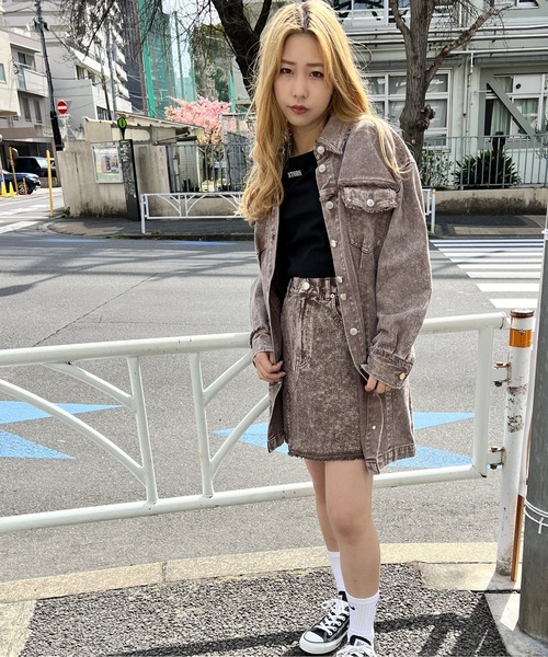 one way(ワンウェイ)の「フリンジ加工デニムスカート(デニムスカート・レディース・ホワイト/ライトブルー/ライトブラウン・FREE)」の13枚目の写真