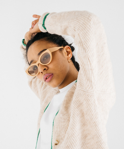 GIMME GIMME（ギミーギミー）の「【GIMME GIMME】Round color sunglasses gima22s006（サングラス・レディース・ベージュ/ブラック/ピンク・FREE）」の2枚目の写真