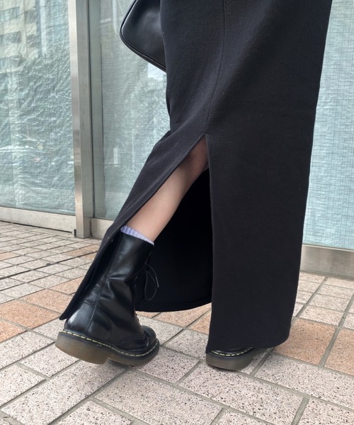 WHO'S WHO gallery(フーズフーギャラリー)の「リブナローバイカラーキャミワンピース(ワンピース・レディース・ブラック/ブラウン/サックスブルー・FREE)」の6枚目の写真