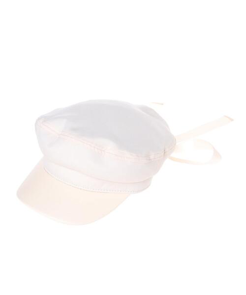 INGNI（イング）の「リボンキャスケット（ハット・レディース・ブラック/アイボリー・ONE SIZE）」の3枚目の写真