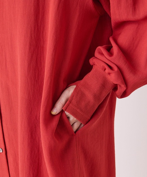 Rive Droite◆ロングシャツワンピース/長袖シャツ/FREE/ポリエステル/GRY/rdz10a2109a0001 ロングシャツワンピース - SOÉJU online store｜上質な大人の