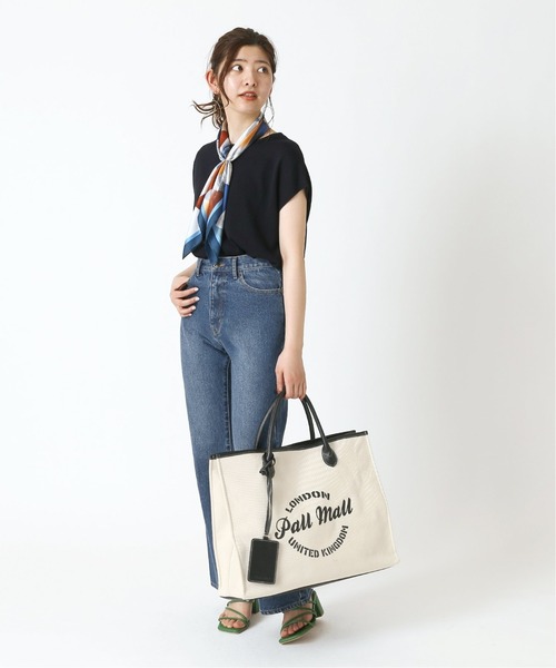 B.C STOCK（ベーセーストック）の「キャンバスロゴトートバッグ（トートバッグ・レディース・ブラック/ブラウン・FREE）」の8枚目の写真