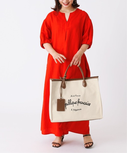 B.C STOCK（ベーセーストック）の「キャンバスロゴトートバッグ（トートバッグ・レディース・ブラック/ブラウン・FREE）」の3枚目の写真