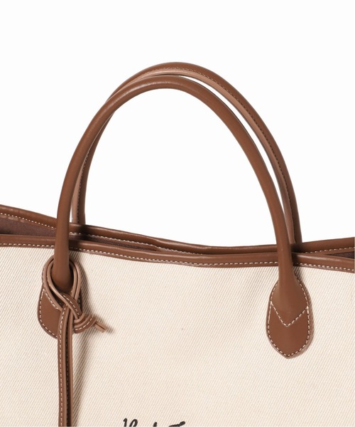 B.C STOCK（ベーセーストック）の「キャンバスロゴトートバッグ（トートバッグ・レディース・ブラック/ブラウン・FREE）」の6枚目の写真