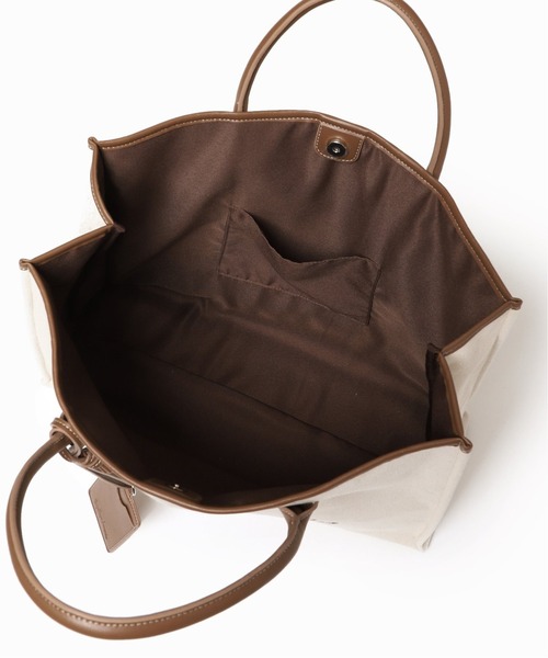 B.C STOCK（ベーセーストック）の「キャンバスロゴトートバッグ（トートバッグ・レディース・ブラック/ブラウン・FREE）」の15枚目の写真