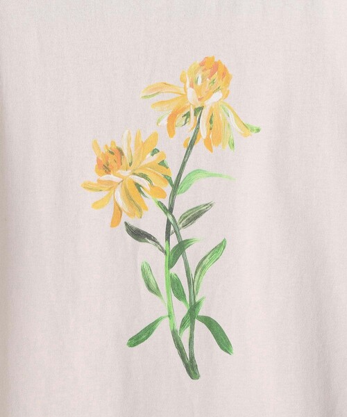 FREAK'S STORE（フリークスストア）の「TOLIGHT × FREAK'S STORE/トライト 別注フラワー半袖Tシャツ（Tシャツ/カットソー・レディース・ホワイト/ベージュ/グリーン・ﾌﾘ-）」の18枚目の写真