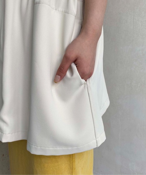 CAPRICIEUX LE'MAGE(カプリシューレマージュ)の「大人ミリタリーベスト(その他アウター・レディース・ブラック/アイボリー・FREE)」の8枚目の写真