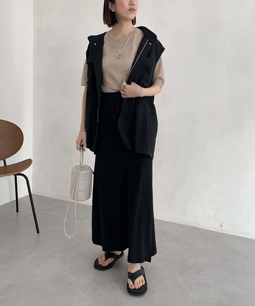 CAPRICIEUX LE'MAGE(カプリシューレマージュ)の「大人ミリタリーベスト(その他アウター・レディース・ブラック/アイボリー・FREE)」の17枚目の写真