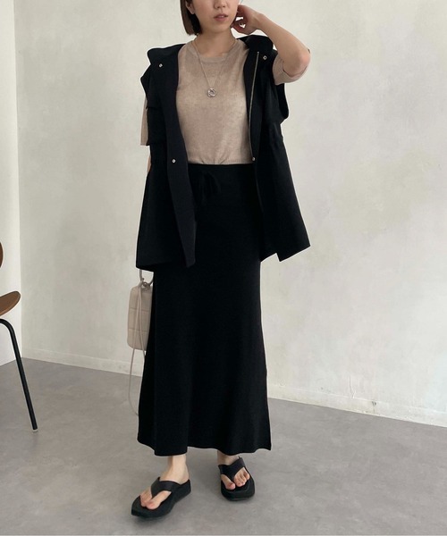 CAPRICIEUX LE'MAGE(カプリシューレマージュ)の「大人ミリタリーベスト(その他アウター・レディース・ブラック/アイボリー・FREE)」の20枚目の写真