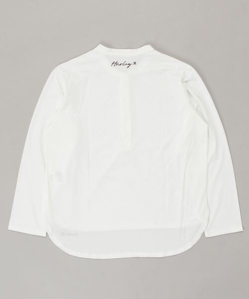 Hurley (ハーレー)の「W HENRY NECK RG / ハーレー レディースラッシュガード UPF50(ラッシュガード・レディース・ホワイト/ブラック・SMALL/MEDIUM/X-SMALL)」の4枚目の写真