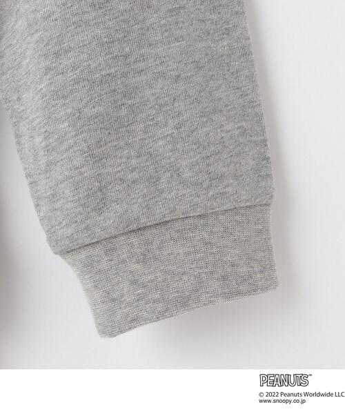 SNOOPY（スヌーピー）の「◆PEANUTS/ピーナッツ ウッドストックグラフィック ビッグシルエットコットンTシャツ KIDS（Tシャツ/カットソー・キッズ・ブラック/グレー/アイボリー・11/12/13/14）」の9枚目の写真