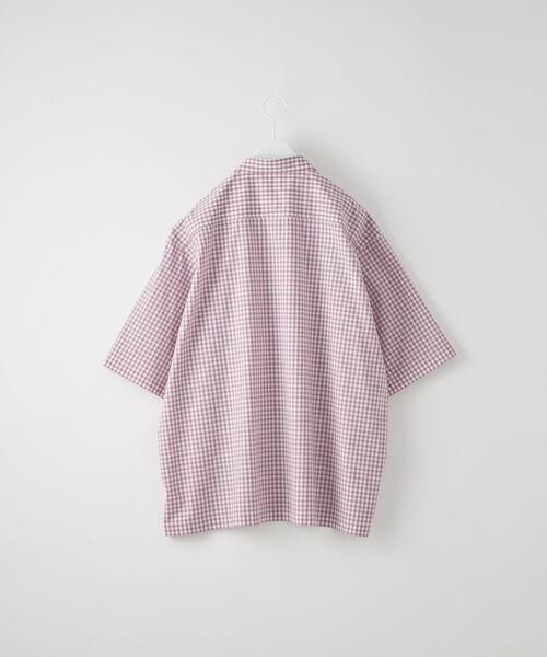 CITEN（シテン）の「＜CITEN（シテン）＞ギンガムチェック 2P シャツ（シャツ/ブラウス・メンズ・ダークグリーン/ライラック・L/M）」の5枚目の写真