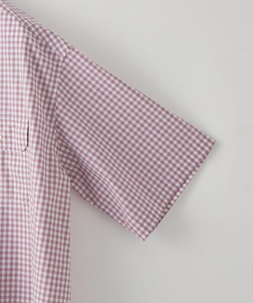 CITEN（シテン）の「＜CITEN（シテン）＞ギンガムチェック 2P シャツ（シャツ/ブラウス・メンズ・ダークグリーン/ライラック・L/M）」の7枚目の写真