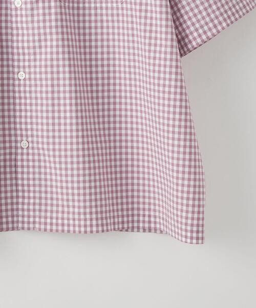 CITEN（シテン）の「＜CITEN（シテン）＞ギンガムチェック 2P シャツ（シャツ/ブラウス・メンズ・ダークグリーン/ライラック・L/M）」の8枚目の写真
